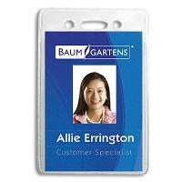 101521 - Vertical Badge Plastic Sleeve - thumbnail