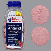 103491 - Antacid Calcium Extra Strength 96 Berry Tablets (Compare to Tums Extra Strength) - thumbnail