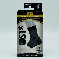 OS1Left - OS1st Left Ankle Sleeve Black - 4 Sizes - thumbnail